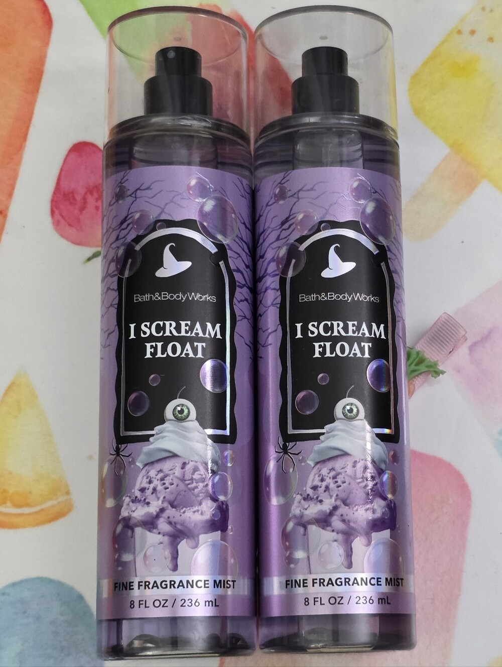 Bath & Body Works I Scream Float Fine Fragrance Body Mist Set of 2 NEW RARE
